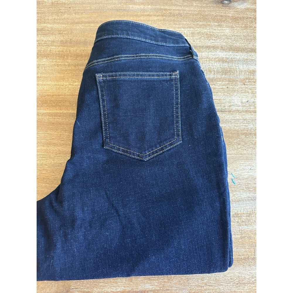 Chico's So Slimming Girlfriend Slim Ankle Jeans Womens 10P Dark Wash Denim NEW - Picture 5 of 5